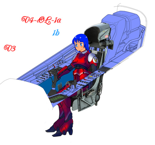 TINAMI - [イラスト]オーロラ・スターリング (CBR Mk2E Type-3 着用) 艦隊護衛戦闘機 FA-111-F2D ボー ...