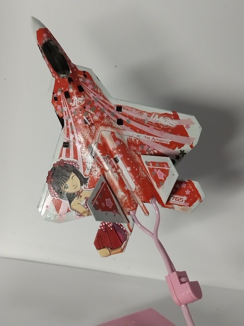 【置物otemoto様】【製作記録】F-22 ラプター アイマス 天海春香 置物otemoto様】【製作記録】F-22 ラプター アイマス 天海春香