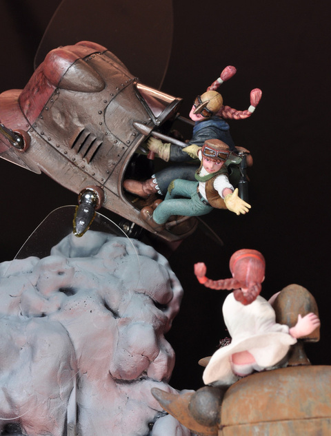 シータを助けに行くフラップター　ジオラマ TINAMI - ［モデル］1/20scale『天空の城ラピュタ ビネット -救出-』
