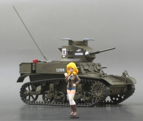 Tinami モデル 強襲戦車競技 タンカスロン サンダース公式車両m3スチュアートおケイ車