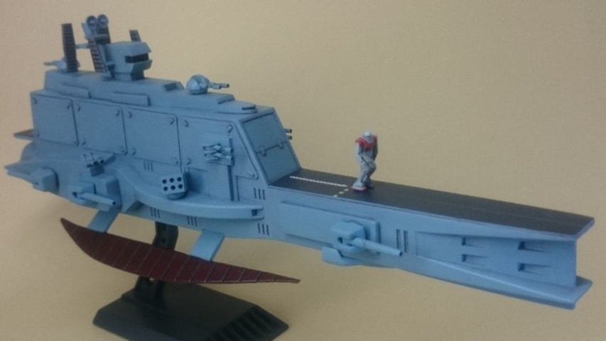 ガンプラ旧キット　サラミス改　塗装済み完成品 旧キット サラミス 完成品 ガンプラ 旧キット 塗装済 ディテールアップ